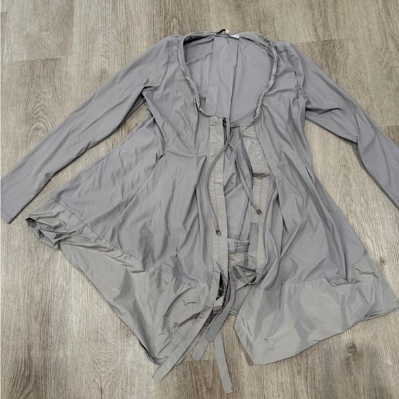 Sunlight Paris Asymmetrical Parachute Jacket T1 (S/M) Lightweight Gray Designer - Picture 2 of 6